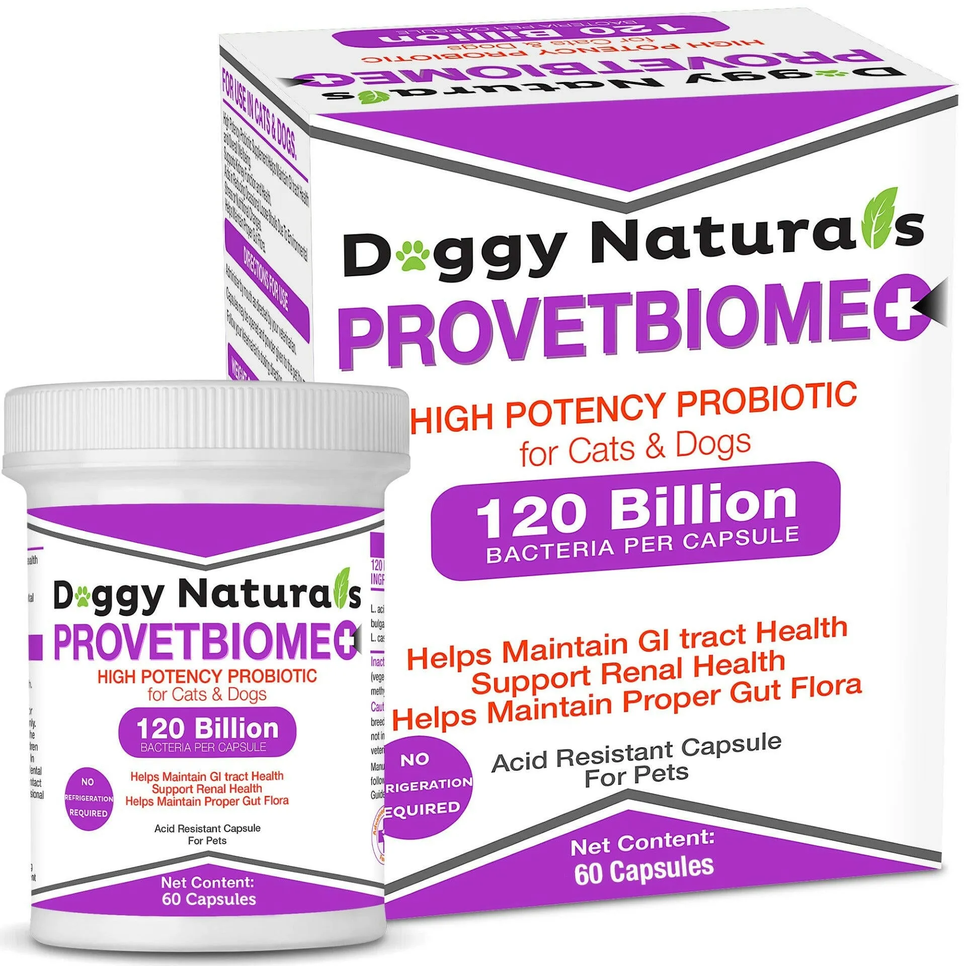 ProVetBiome Plus High Potency Probiotics for Dog & Cat 60 Capsules