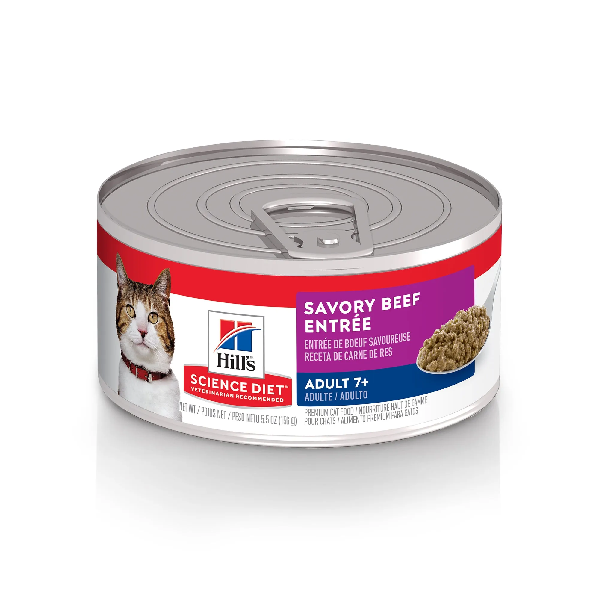 Science Diet Cat Adult 7  Savory Beef Entree 5.5oz