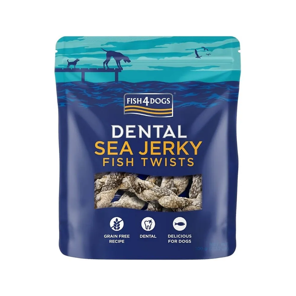 Sea Jerky Fish Twists Dog Treats