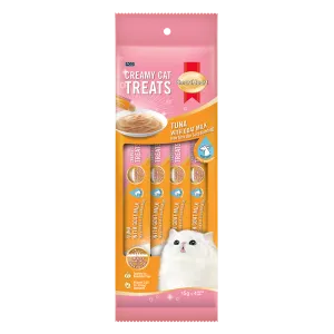 SmartHeart Cat Creamy Treats Tuna with Goat Milk 15g x 4