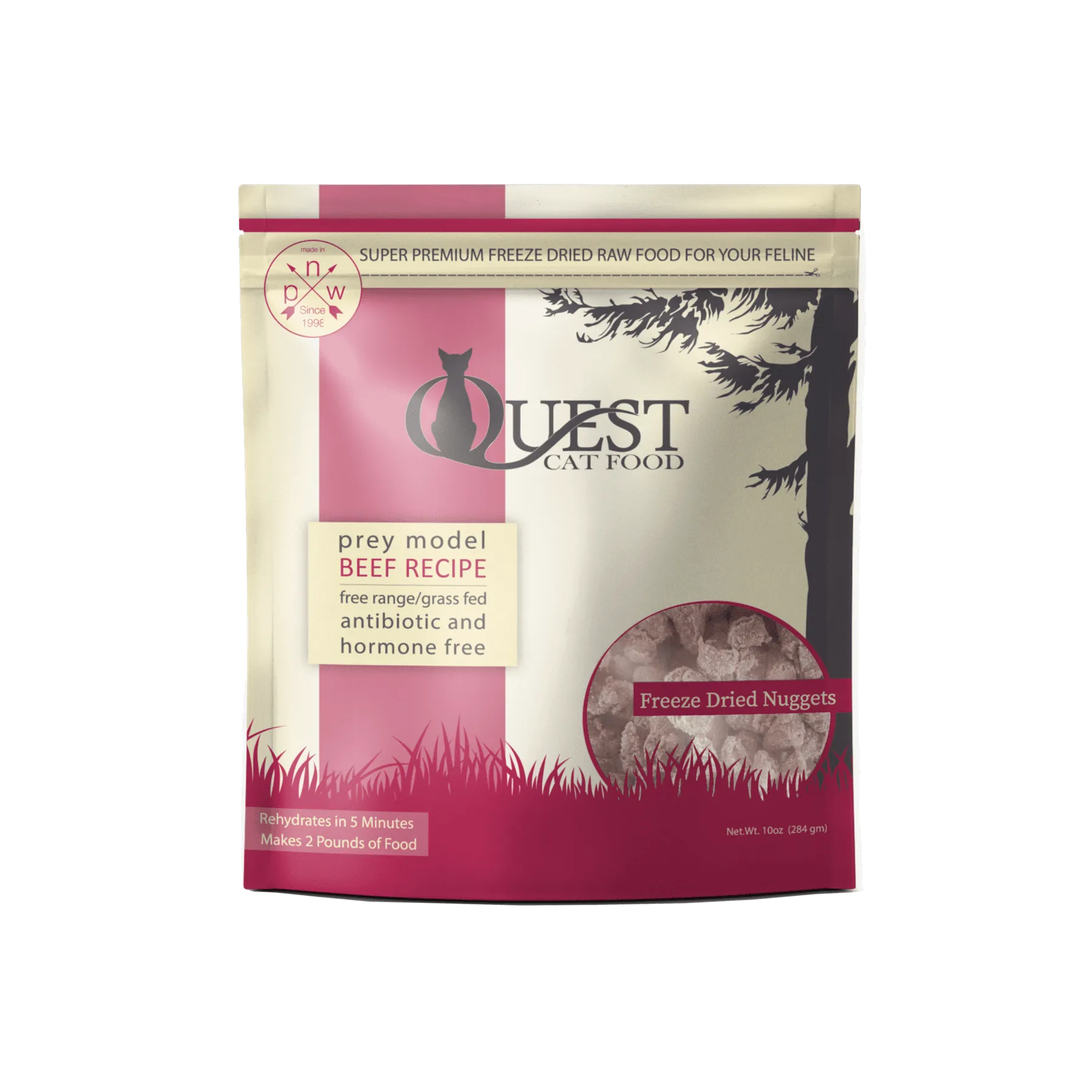 Steve's Quest Cat Freeze Dried Nuggets Beef 10oz