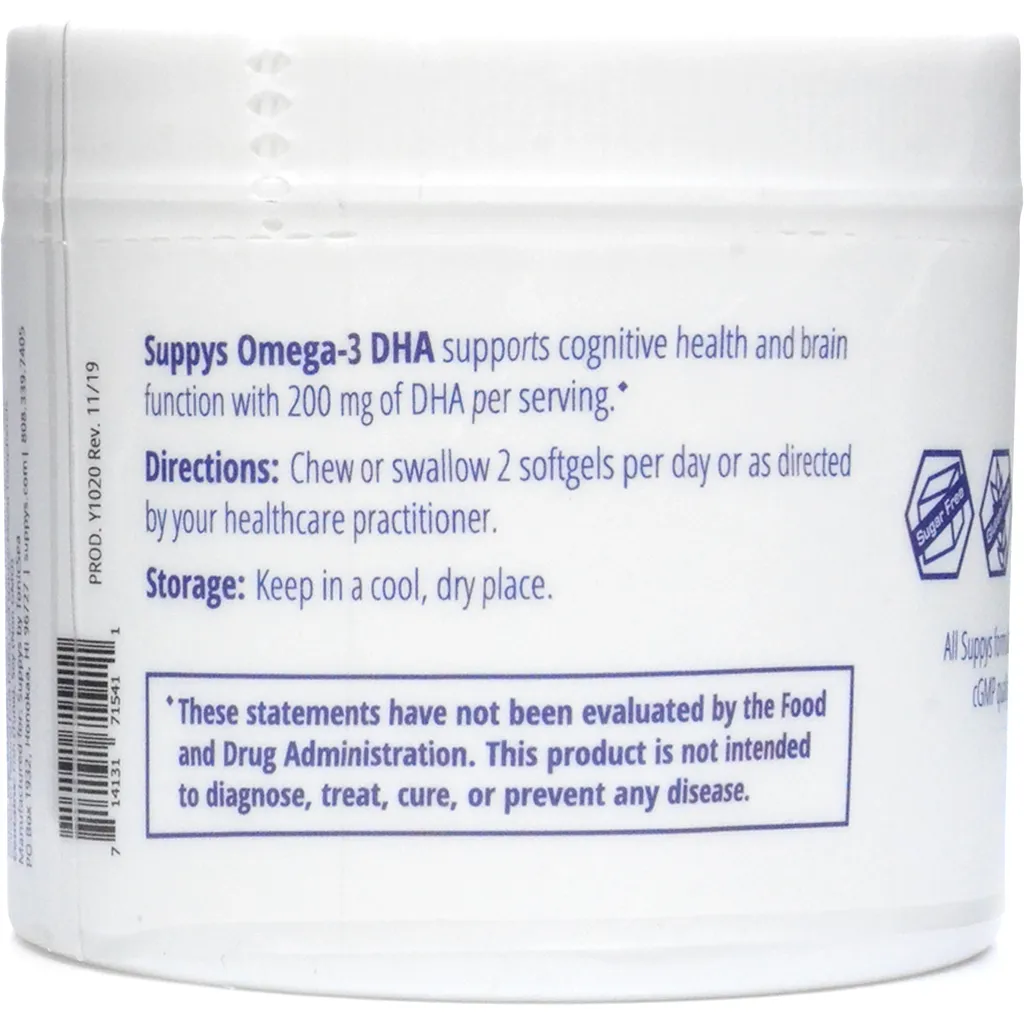 Suppys Omega-3 DHA 60 Softgels by TonicSea