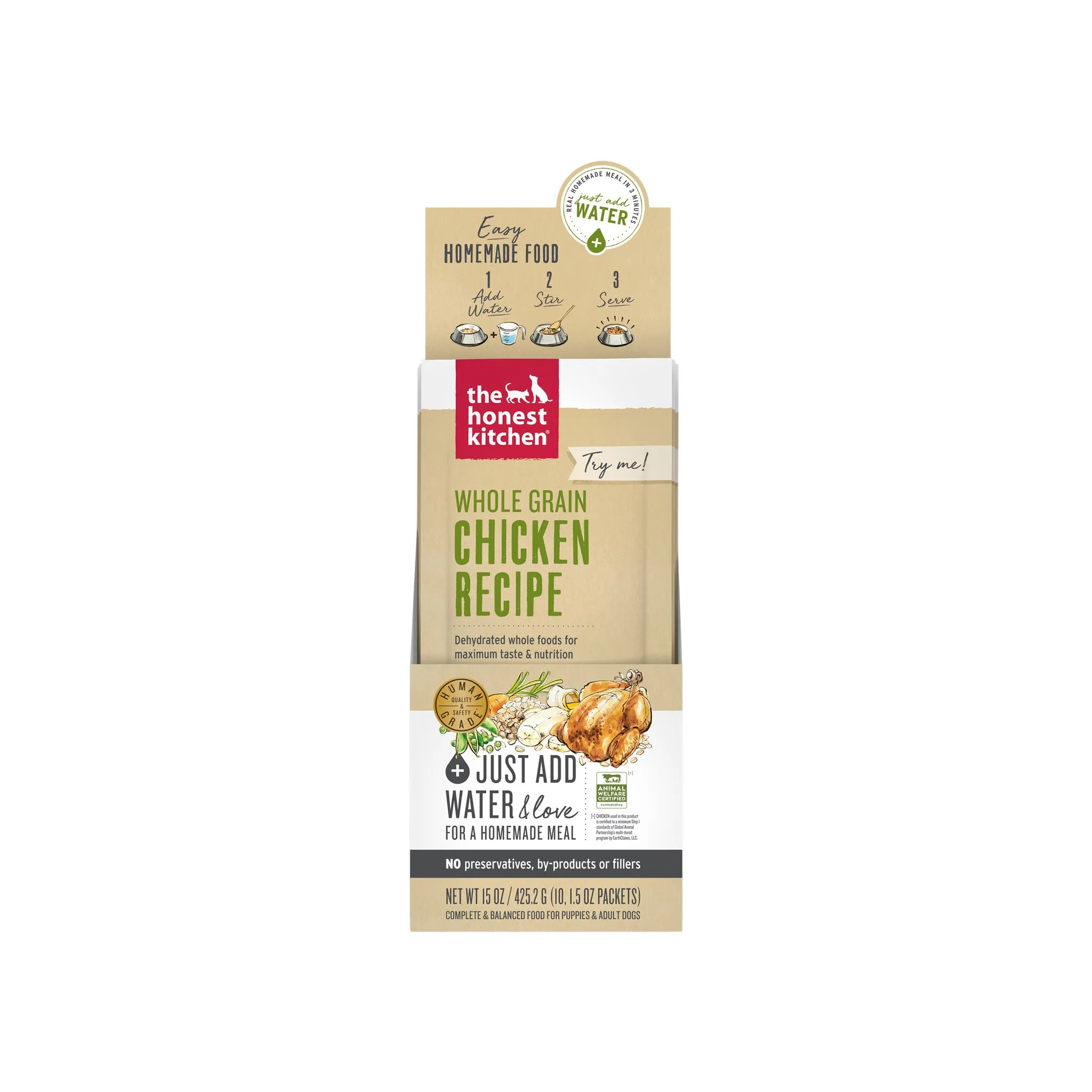 The Honest Kitchen Whole Grain Chicken Dehydrated Dog Food