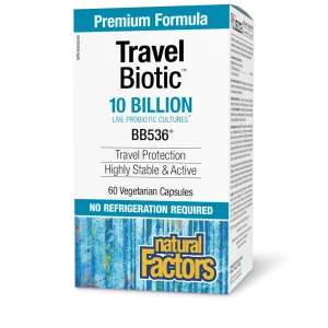 Travel Biotic BB536 10 Billion Live Probiotic Cultures