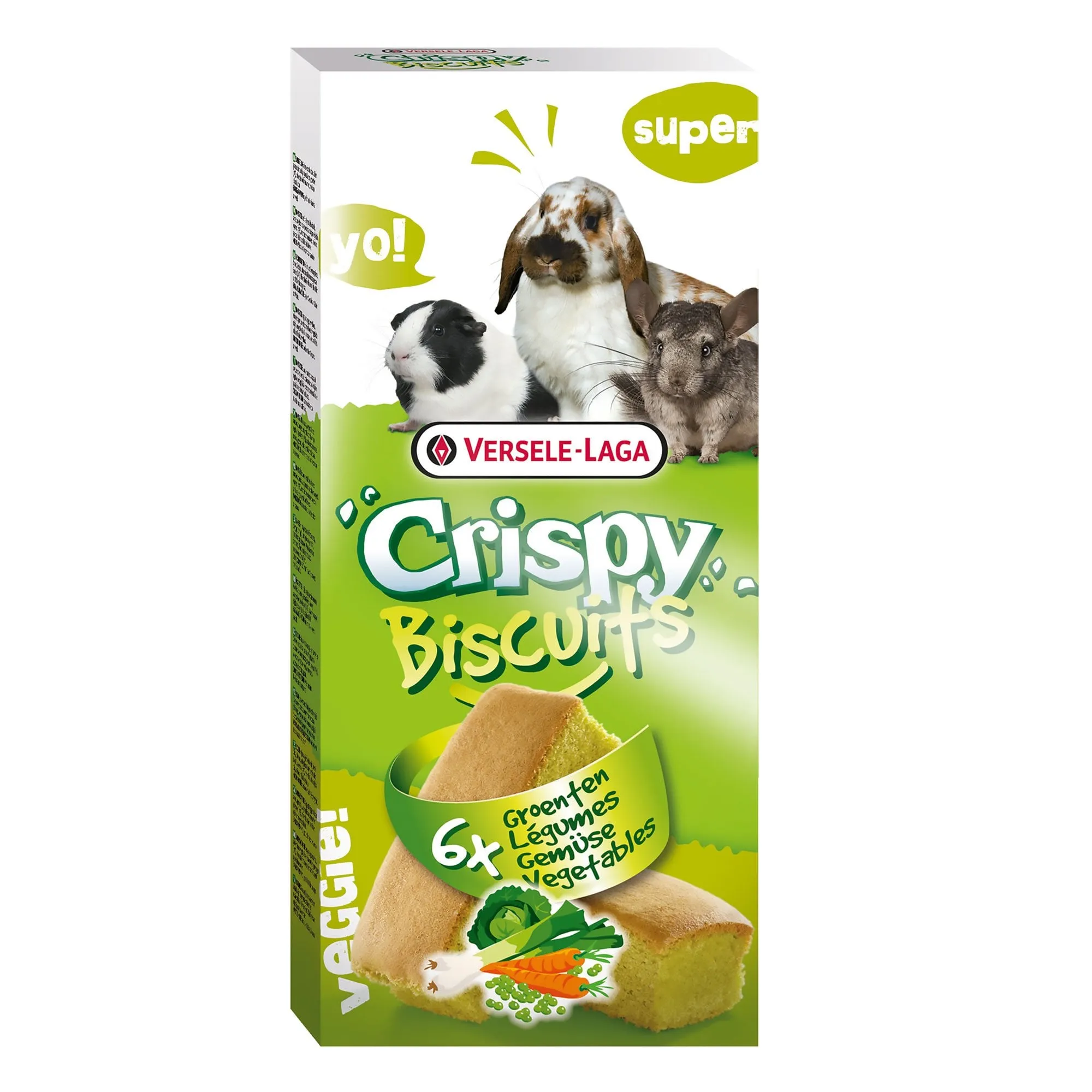 Versele-Laga Crispy Biscuits with Vegetables for Small Animals