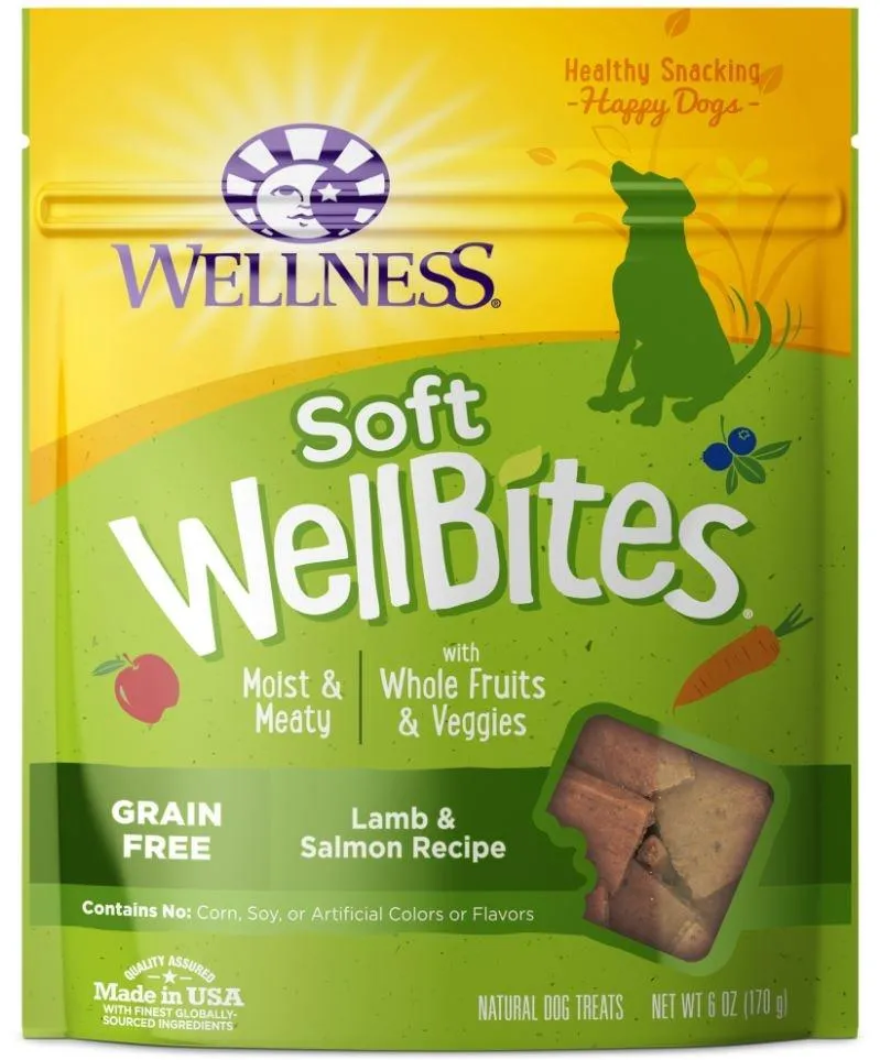 Wellness WellBites Moist & Meaty Lamb & Salmon Soft Dog Treats