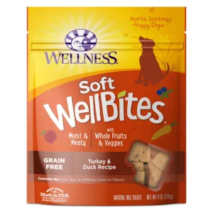 Wellness WellBites Moist & Meaty Turkey & Duck Soft Dog Treats