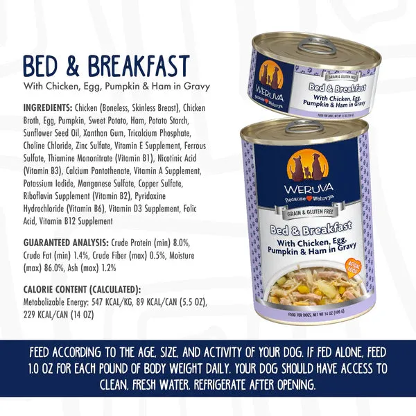 Weruva Bed and Breakfast Dog Cans