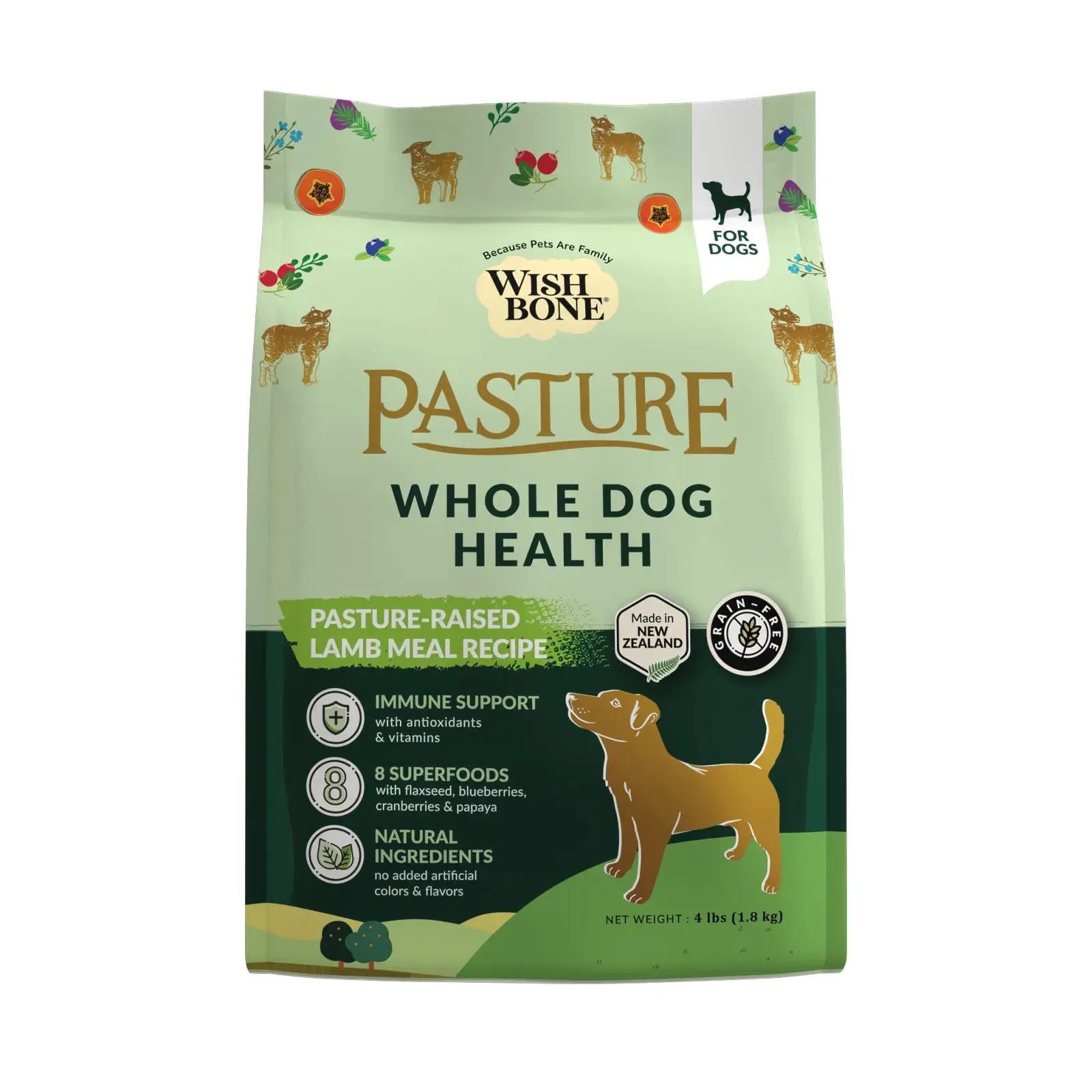 Wishbone - Pasture - New Zealand Lamb Dry Dog Food