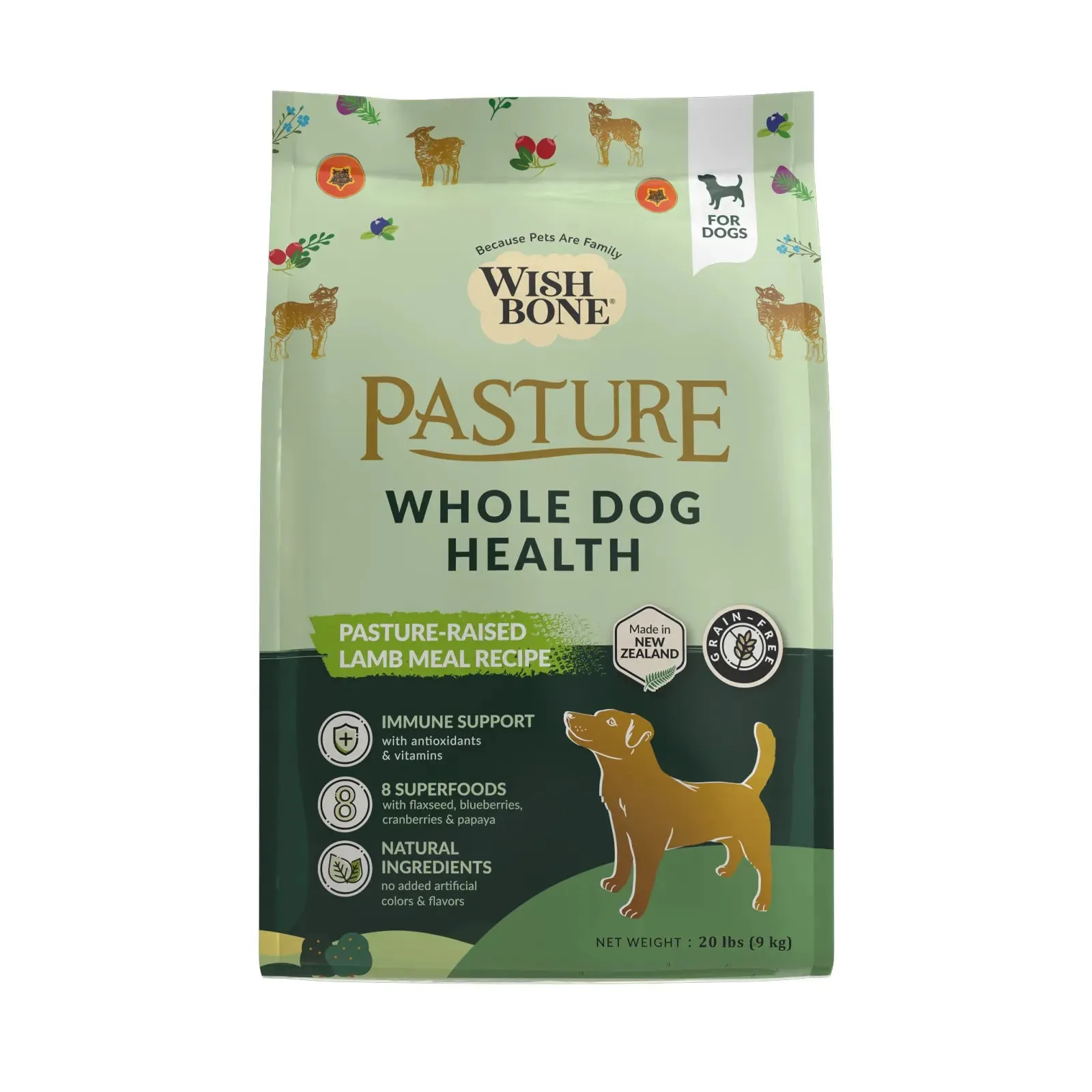 Wishbone - Pasture - New Zealand Lamb Dry Dog Food